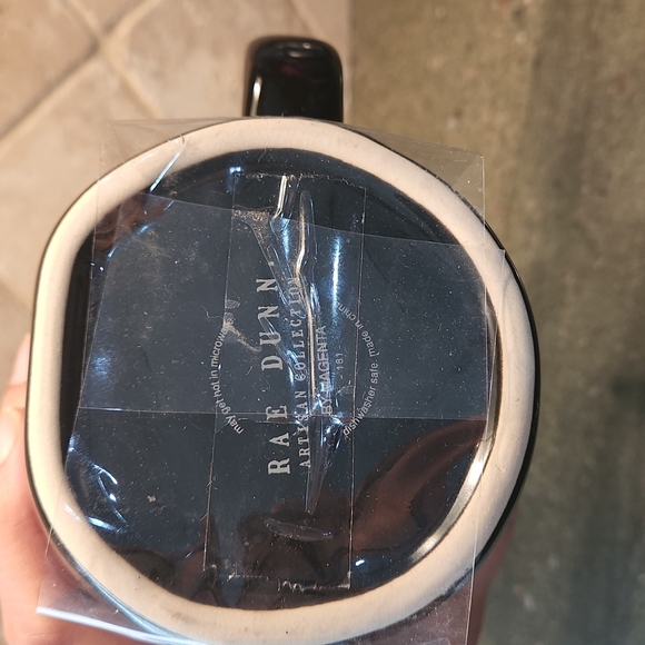 Rae Dunn "Caught in your web" Coffee Mug with ceramic cover "NEW" - Picture 3 of 3